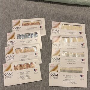Color Street Glitter and Solid Nail Strips Collection